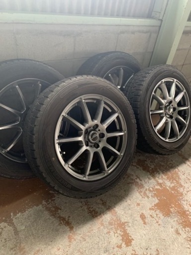 ダンロップ　ウィンターマックス　215/60R17 PCD114.3×5穴　アルミホイール4本セット！