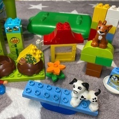 レゴ　デュプロ　レア　セット　おにわ　動物　野菜　植物　知育玩具　おもちゃの画像