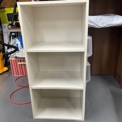 家具 収納家具 カラーボックス　3段　白の画像