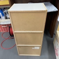 家具 収納家具 カラーボックス　3段　白の画像