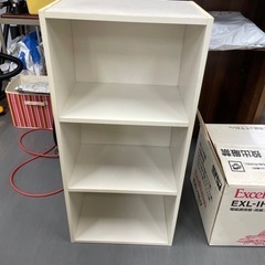 家具 収納家具 カラーボックス　3段　白の画像