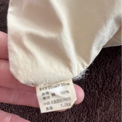 羽毛100%ヌードクッション4個組の画像