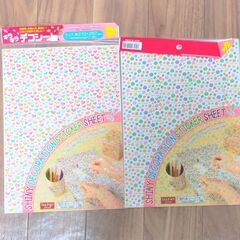 無料【新品】可愛いデコレーションシール　A4くらいのサイズ