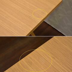 ≪yt1492ジ≫ アウトレット家具 ダイニングテーブル 幅160cm 試作サンプル品 W160xD120 ナチュラル/モダン/シンプル/おしゃれ/曲木風? 60503-08の画像
