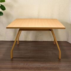 ≪yt1492ジ≫ アウトレット家具 ダイニングテーブル 幅160cm 試作サンプル品 W160xD120 ナチュラル/モダン/シンプル/おしゃれ/曲木風? 60503-08の画像