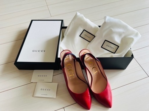 Gucciグッチ　スリングバック パンプス