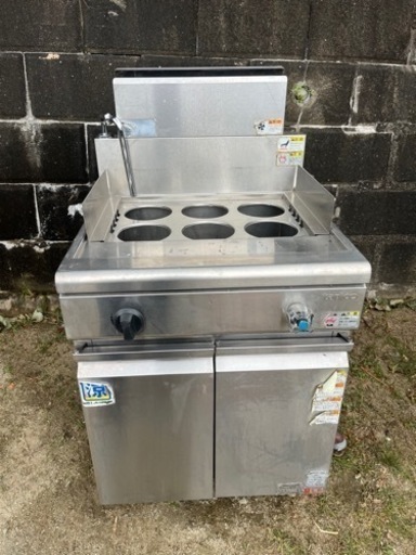 【中古】2016年製 タニコー TGUS-60 角槽 PLガスゆで麺 機