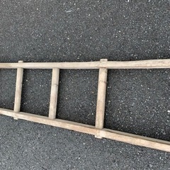 昭和レトロ　古道具　木製ハシゴ  ②の画像