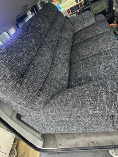 3人掛けソファ 布地グレー系