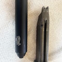 ★ありがとうございました★マルゼン★ワルサーP99ブローバックガスガン★サイレンサー付★USED/使用品★の画像