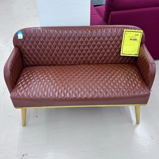 wa 879 2人用ソファ ブラウン