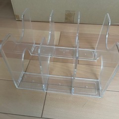 ブックスタンド　3連　クリア　本立ての画像
