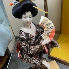 日本人形　芸者　※ガラスケース付属ありの画像
