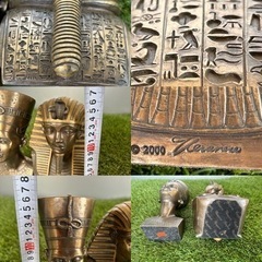 エジプト　置物　2点セット  真鍮？の画像