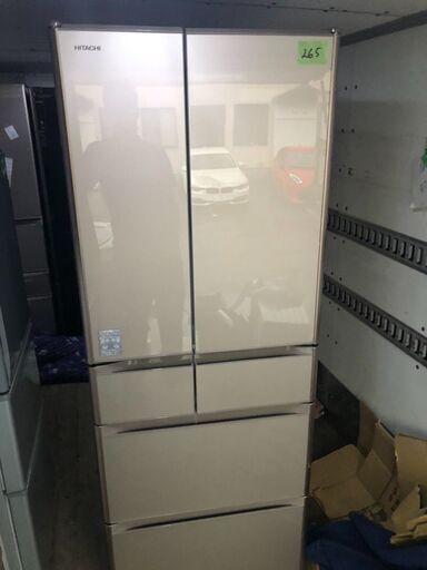 NO 265 北九州市内配送設置無料✨ R-XG5100H-XN 冷蔵庫 真空チルドXGシリーズ クリスタルシャンパン [6ドア /観音開きタイプ /505L]