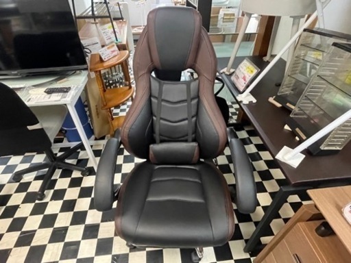 【リサイクルサービス八光】幅69㎝　山善　パソコンチェア ゲーミングチェア チェア HGC-89SO