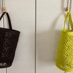 ビニールストッカー　黄色、茶色