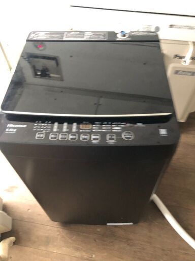 NO 254 北九州市内配送設置無料✨　2022年 ハイセンス 5．5kg全自動洗濯機 keyword マットブラック HW-G55EK