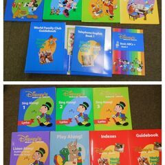 ◆お引取り限定/三重県/値引不可◆中古　ディズニ―ワールドファミリー英語教材まとめて（J-163）の画像