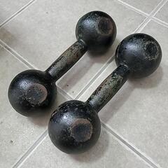 【取引中】鉄ダンベル6kg×2個セットの画像