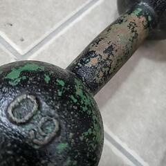 【取引中】鉄ダンベル6kg×2個セットの画像