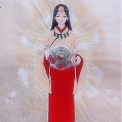 【家宝】神様 掛け軸 /天照大御神･龍神･フェンリルの画像