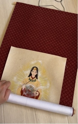 【家宝】神様 掛け軸 /天照大御神･龍神･フェンリル