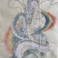 【家宝】神様 掛け軸 /天照大御神･龍神･フェンリルの画像