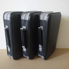 DVD CDケース ウォレット ファスナー付 96枚収納 x 3個