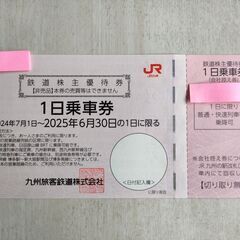 JR九州 1日乗車券 株主優待券