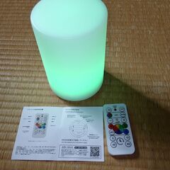 美品）LED　リモコン、タイマー付き　カラフルライト　ヒーリング　癒やしの画像