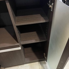 ニトリ？　レンジ台　ダークブラウン【リサイクルショップ道楽屋】の画像