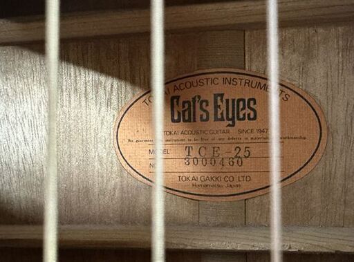 キャッツアイ 東海楽器 TCE-25 アコースティックギター ドレッドノート 80'S TOKAI GAKKI Cat's Eyes 