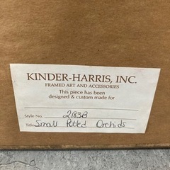 絵画　キンダーハリス　ビンテージ　骨董　インテリア　現状品の画像