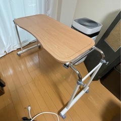山善 ベッドテーブル ナチュラル BTT-8040
