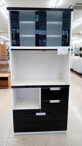★ジモティ割あり★ 株式会社ノダ工芸 レンジボード 黒 H183.5×D44×W84 クリーニング済み TJ7294