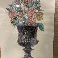 絵画　キンダーハリス　ビンテージ　骨董　インテリア　現状品の画像