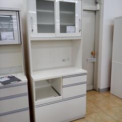 ★ジモティ割あり★  食器棚 白 H201×D51×W88.5 ...