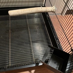 中型インコ　ケージ　遊び場　餌セットの画像