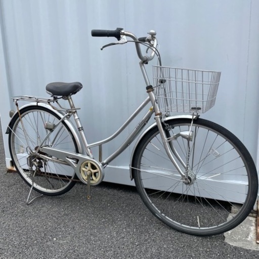 【都内/千葉市引取】自転車27インチ カゴ/3段変速/オートライト付
