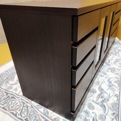 ほぼ新品/未使用 ﾃﾚﾋﾞﾎﾞｰﾄﾞ ﾃﾚﾋﾞ台 TVﾎﾞｰﾄﾞ AVﾎﾞｰﾄﾞ ｻｲﾄﾞﾎﾞｰﾄﾞ TV台 4段 ﾊﾟﾜｰ2 DB 150-3 ｱｲｸﾗﾌﾄ 大川家具 ﾀﾞｰｸﾌﾞﾗｳﾝ 完成品 幅148 高さ61 ﾛｰﾁｪｽﾄ の画像