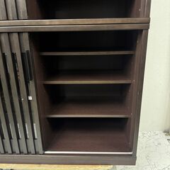  18694  サンキコーポレーション 2枚ガラス扉キッチンボード　幅120   ◆大阪市内・東大阪市他 6,000円以上ご購入で無料配達いたします！◆ ※京都・高槻・枚方方面◆神戸・西宮・尼崎方面◆生駒方面、大阪南部方面　それぞれ条件付き無料配送あり！            