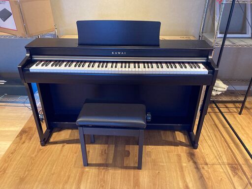 KAWAI　デジタルピアノ『CN25』 プレミアムローズウッド調仕上げ　高低自在椅子あり（ほぼ未使用）
