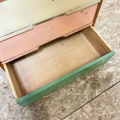 カラフルチェスト レトロポップ 4段 木製 引出し 収納 /SL2の画像