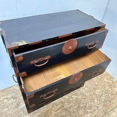 【10%OFF】庄内家具 引出し 昭和レトロ 4段 アンティーク /SL2の画像