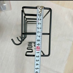 ★新品★傘立て 壁掛け式 アンブレラスタンド ブラック 長方形 玄関 傘ラック ホルダー フック付き 傘たて かさ立て 傘収納 玄関収納の画像