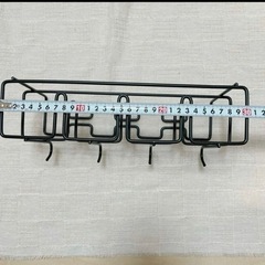 ★新品★傘立て 壁掛け式 アンブレラスタンド ブラック 長方形 玄関 傘ラック ホルダー フック付き 傘たて かさ立て 傘収納 玄関収納の画像