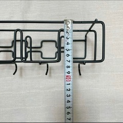 ★新品★傘立て 壁掛け式 アンブレラスタンド ブラック 長方形 玄関 傘ラック ホルダー フック付き 傘たて かさ立て 傘収納 玄関収納の画像