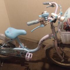 【値下げしました】アナ雪　自転車&ヘルメット