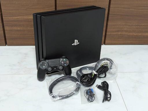 【お取引中】PS4 Pro 1TB ジェットブラック CUH-7116B バーチカルスタンド付